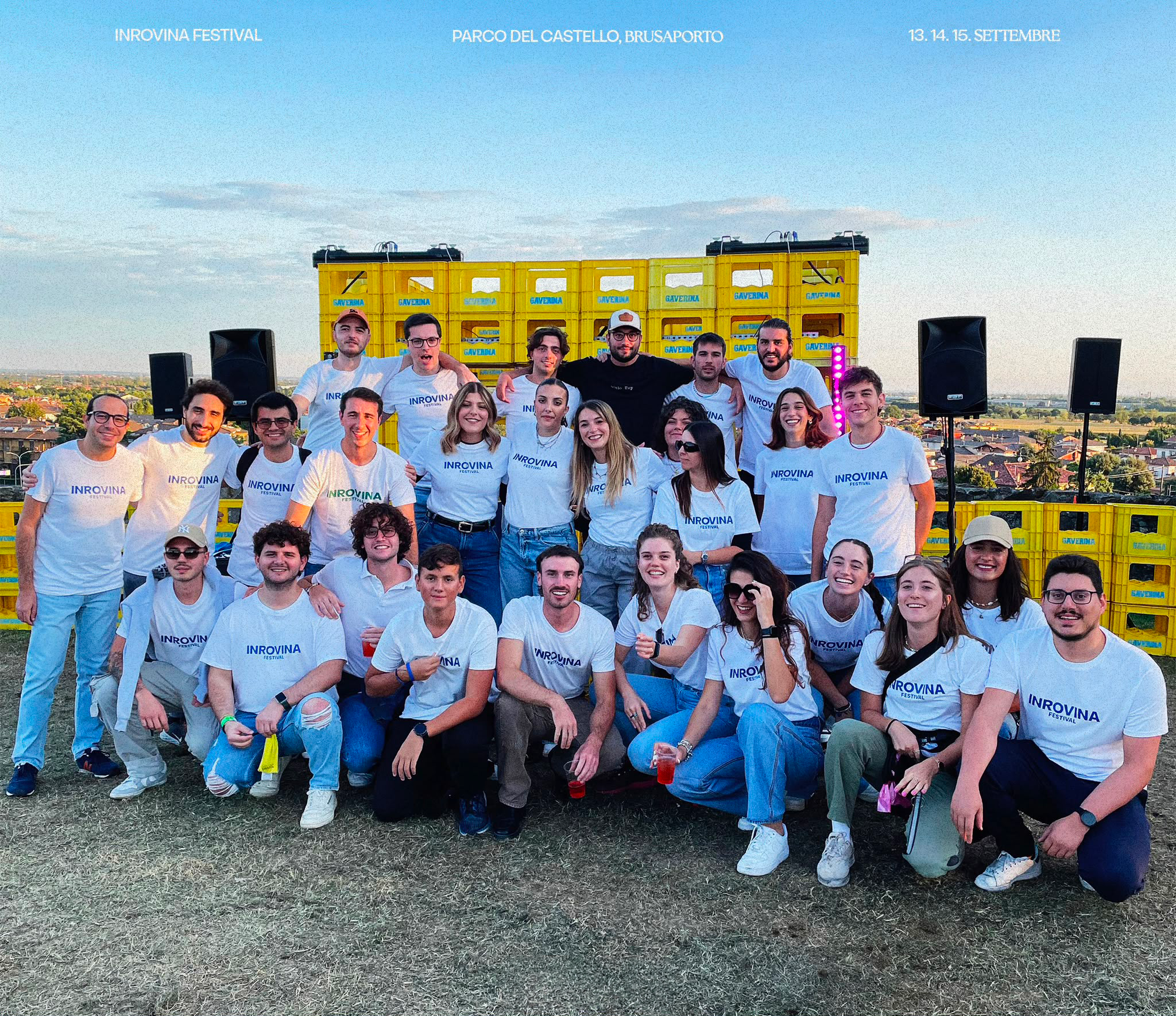 Lo staff di Inrovina Festival al Parco del Castello di Brusaporto